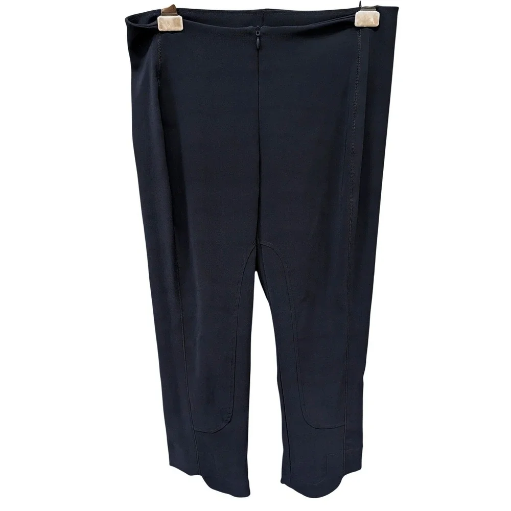 Porto SF Vesuvio Navy Japanese Jet Jersey Straight Leg Cropped Pants- Size XS